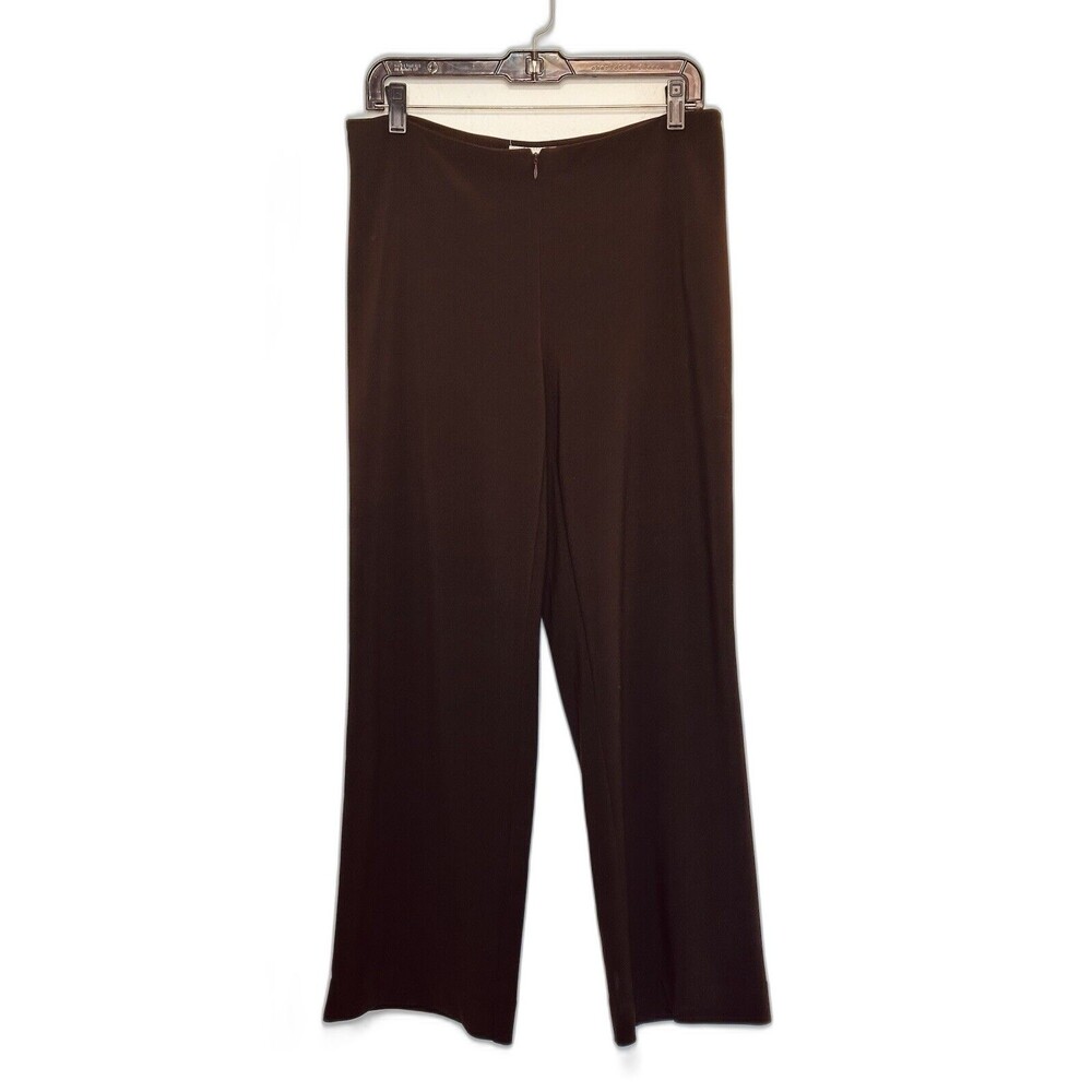 Joseph Ribkoff Women Size 12 Brown Mocha Straight Leg Trouser Pant Career